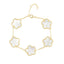 Sahira Adeline Gemstone Clover Set – Adeline Clover Bracelet