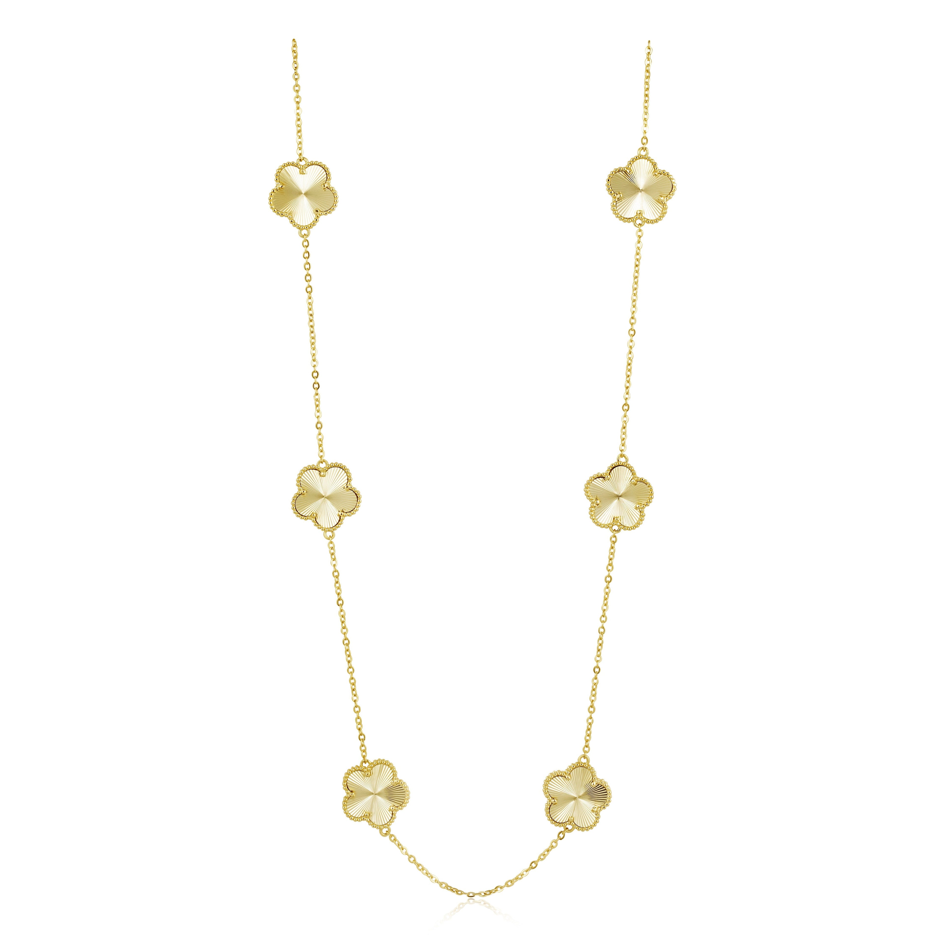 Sahira Adeline Clover Bracelet & Necklace Set – Adeline Clover Necklace