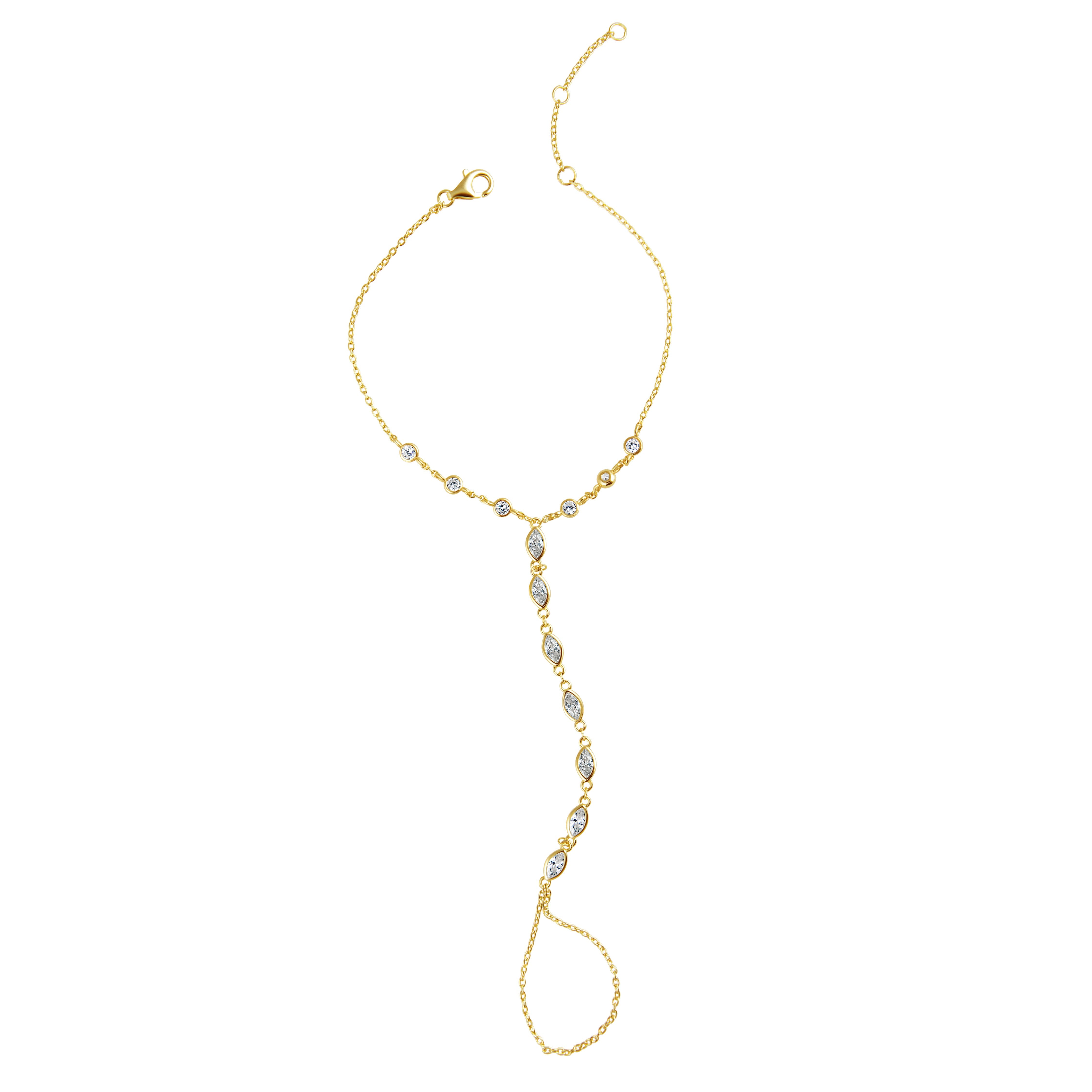 Anastasia Hand Chain Bracelet Main image