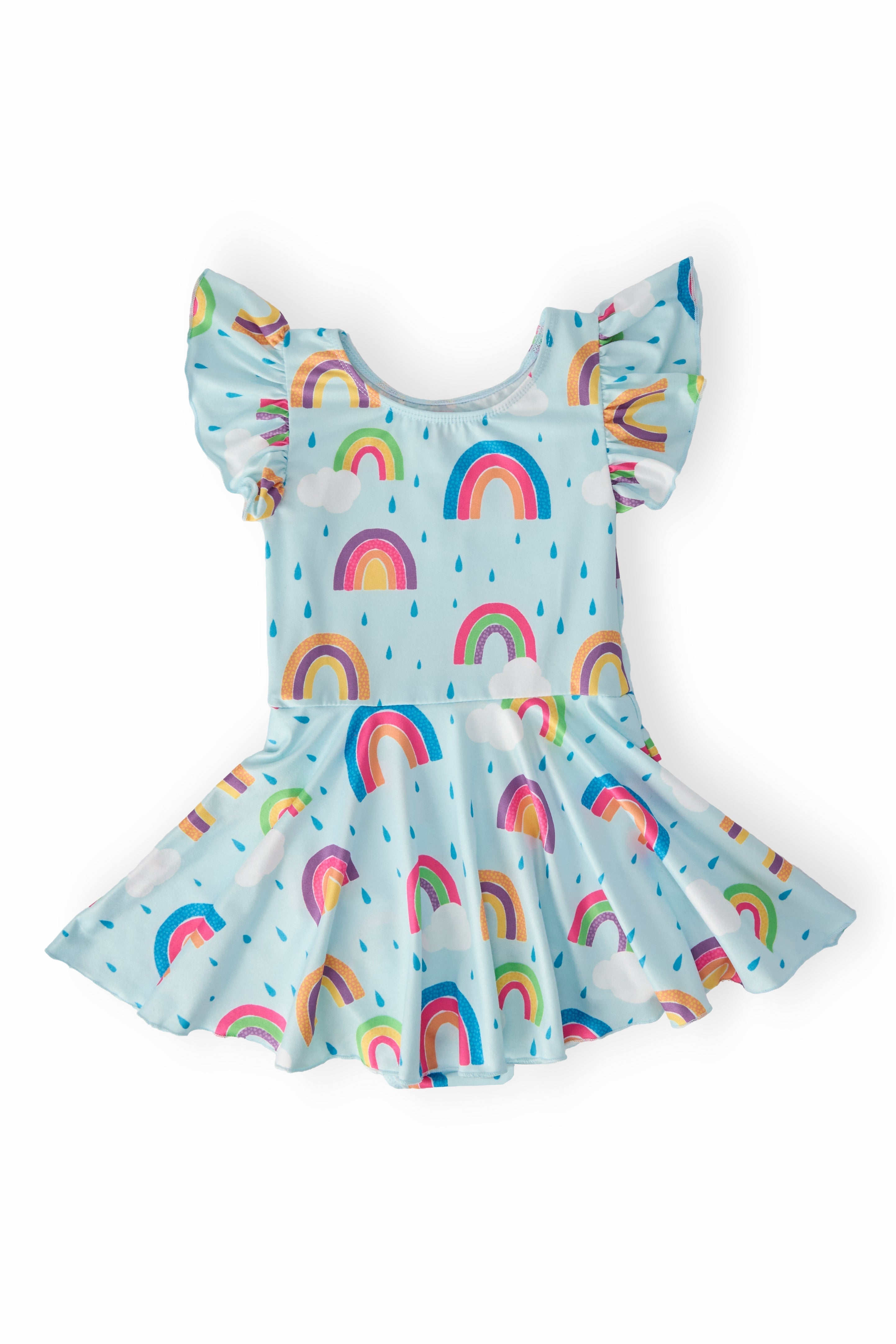 Mila & Rose Twirl Dress & Leotard Set – April Showers S/S Twirl Leotard