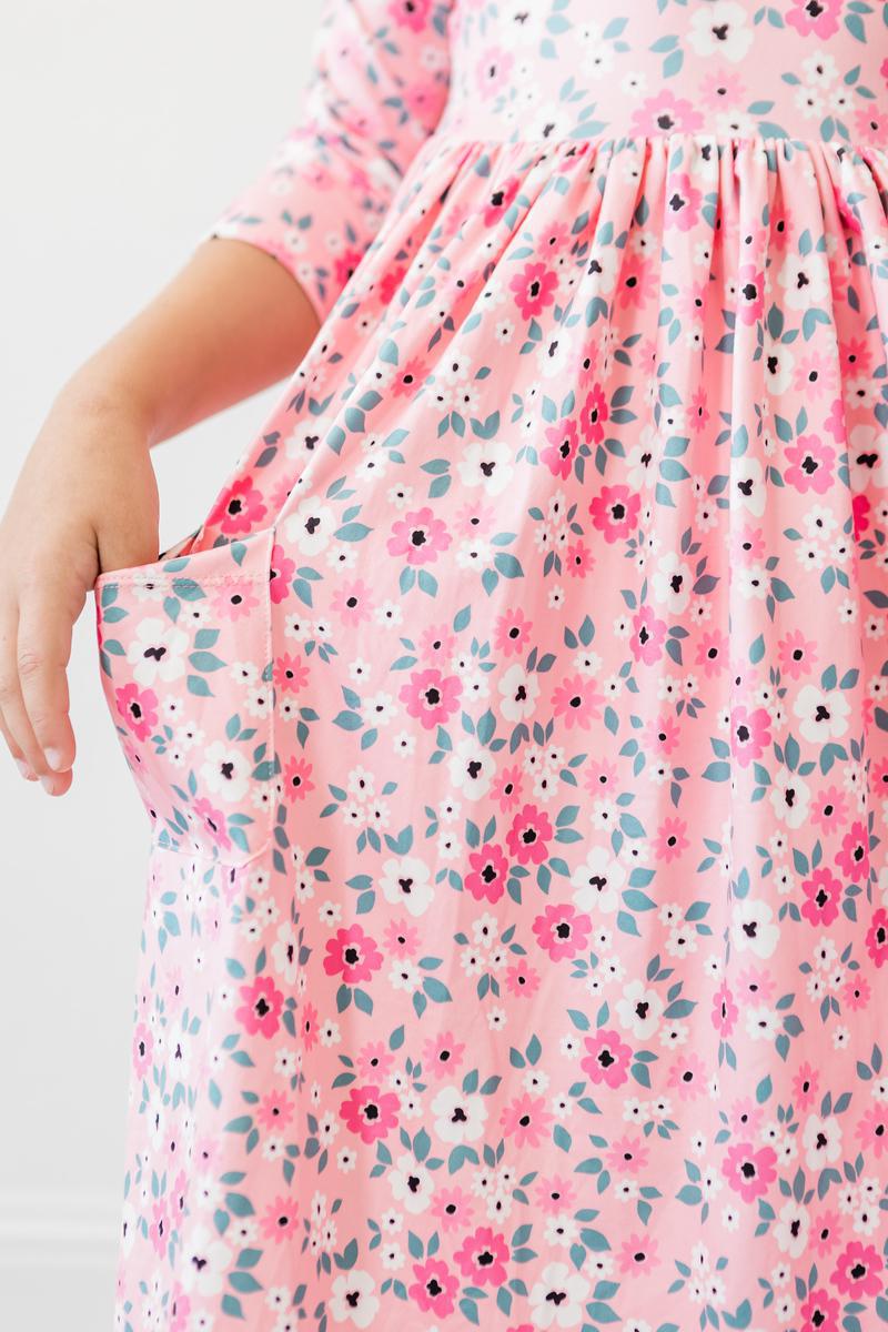 Azalea 3/4 Sleeve Pocket Twirl Dress Secondary image