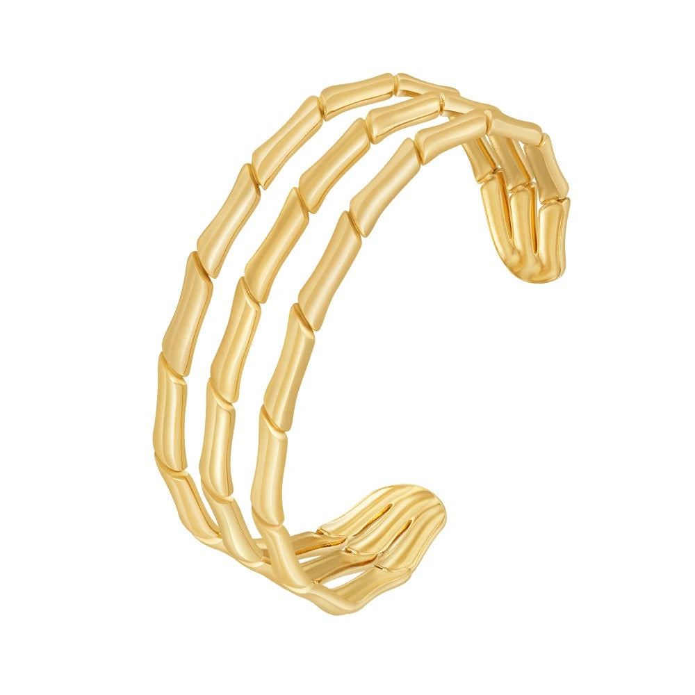 Bamboo Layered Cuff Secondary image