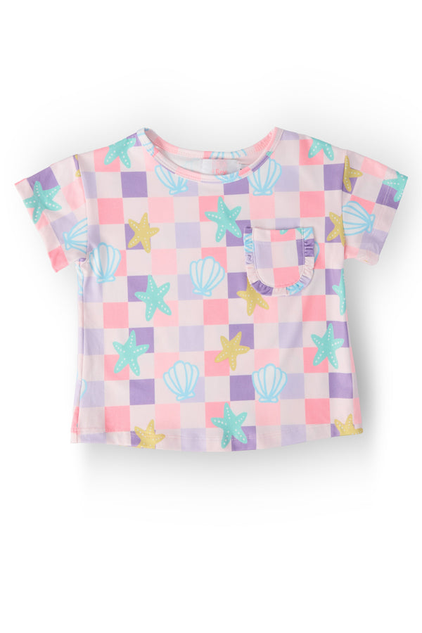 Beach Days Ruffle Pocket Tee