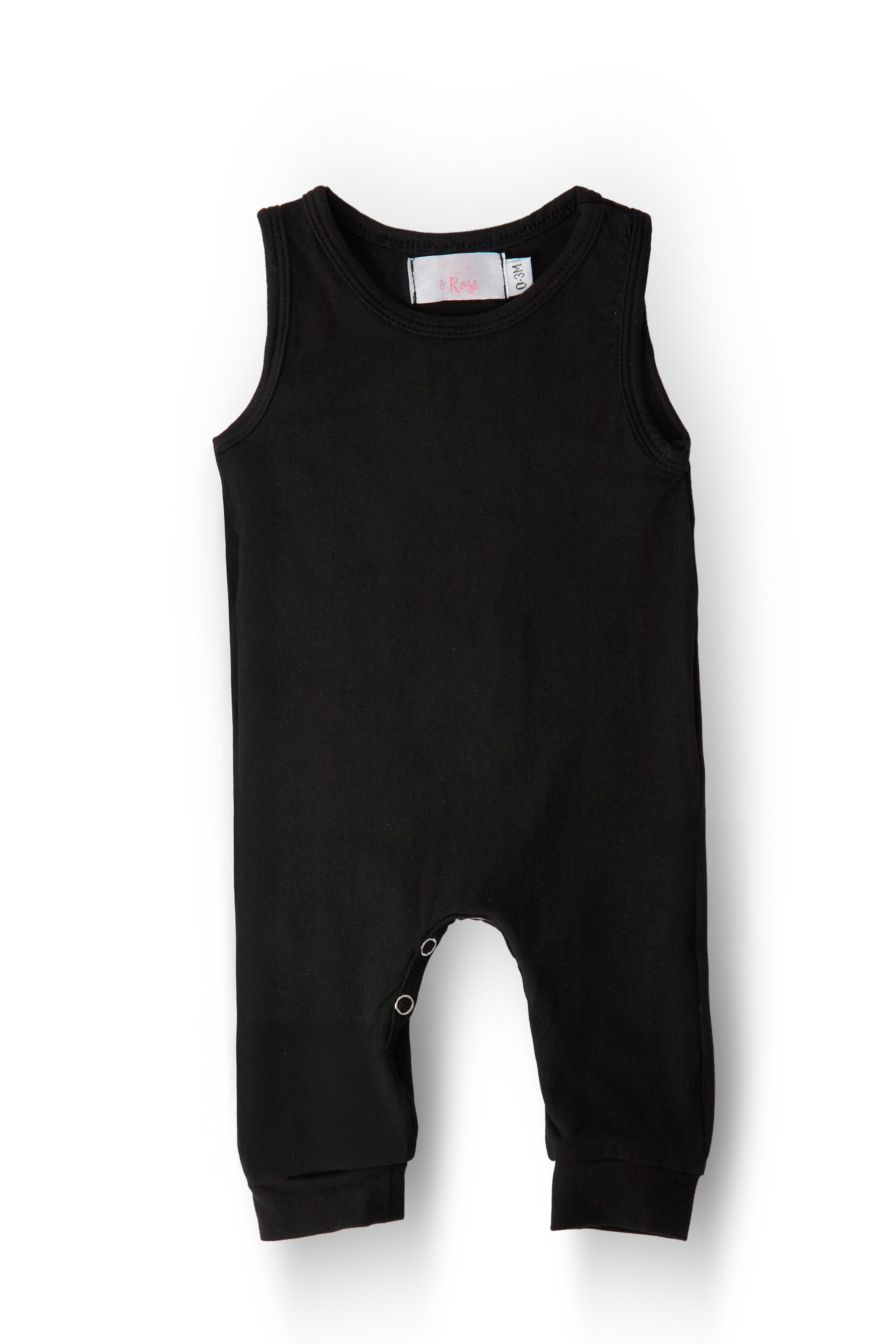 Black Tank One-Piece Jogger Main image