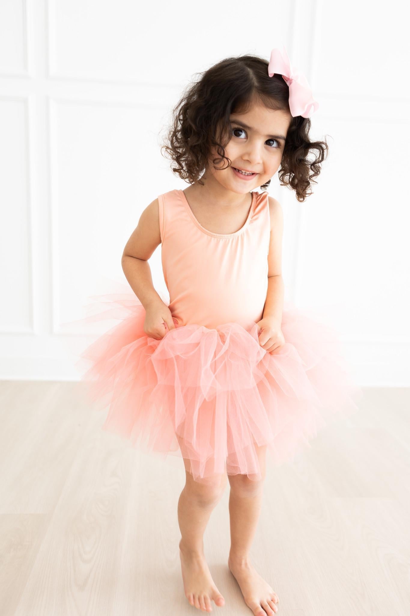 Bright Peach Tank Tutu Leotard Main image