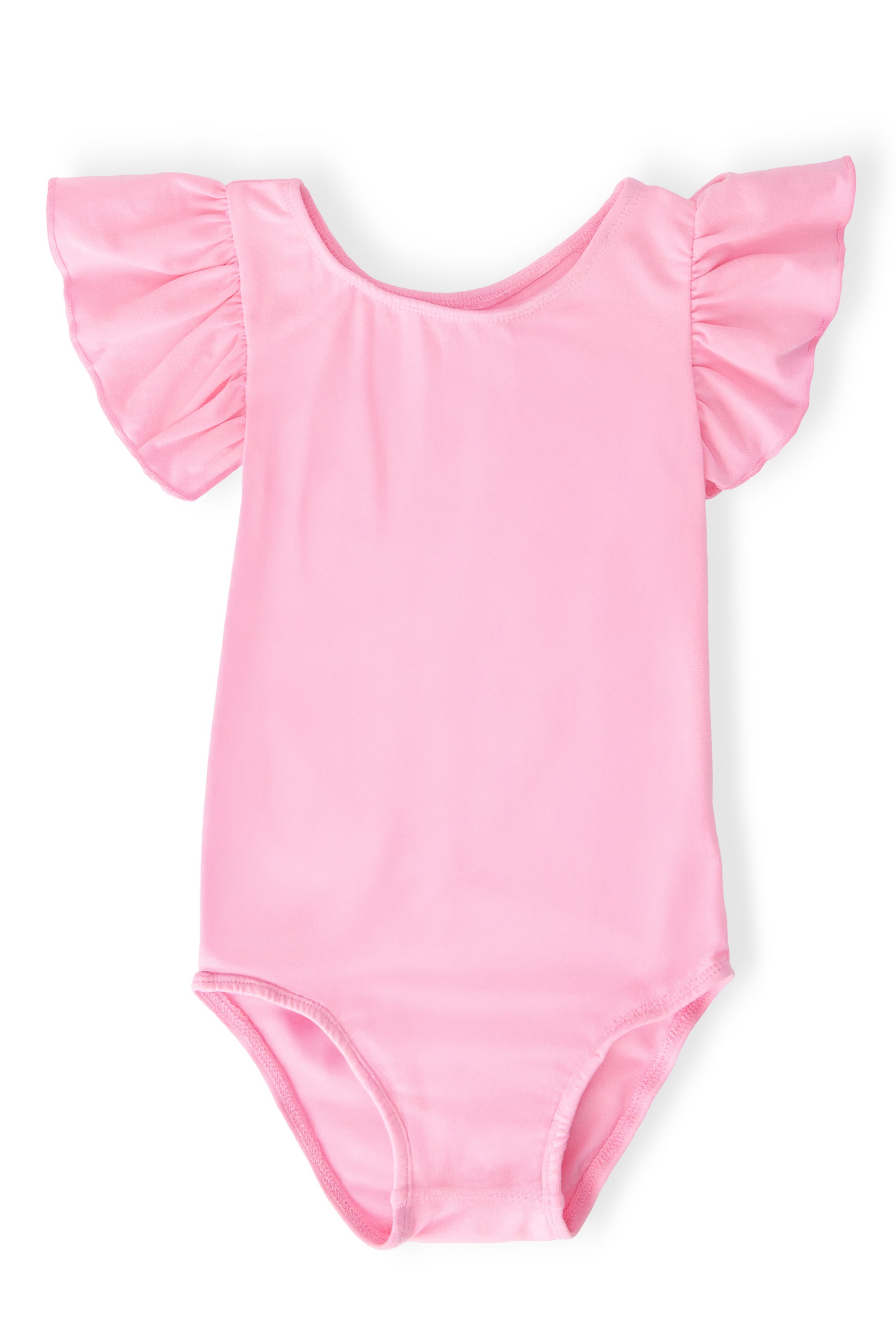 Bubblegum Pink S/S Flutter Sleeve Leotard Main image