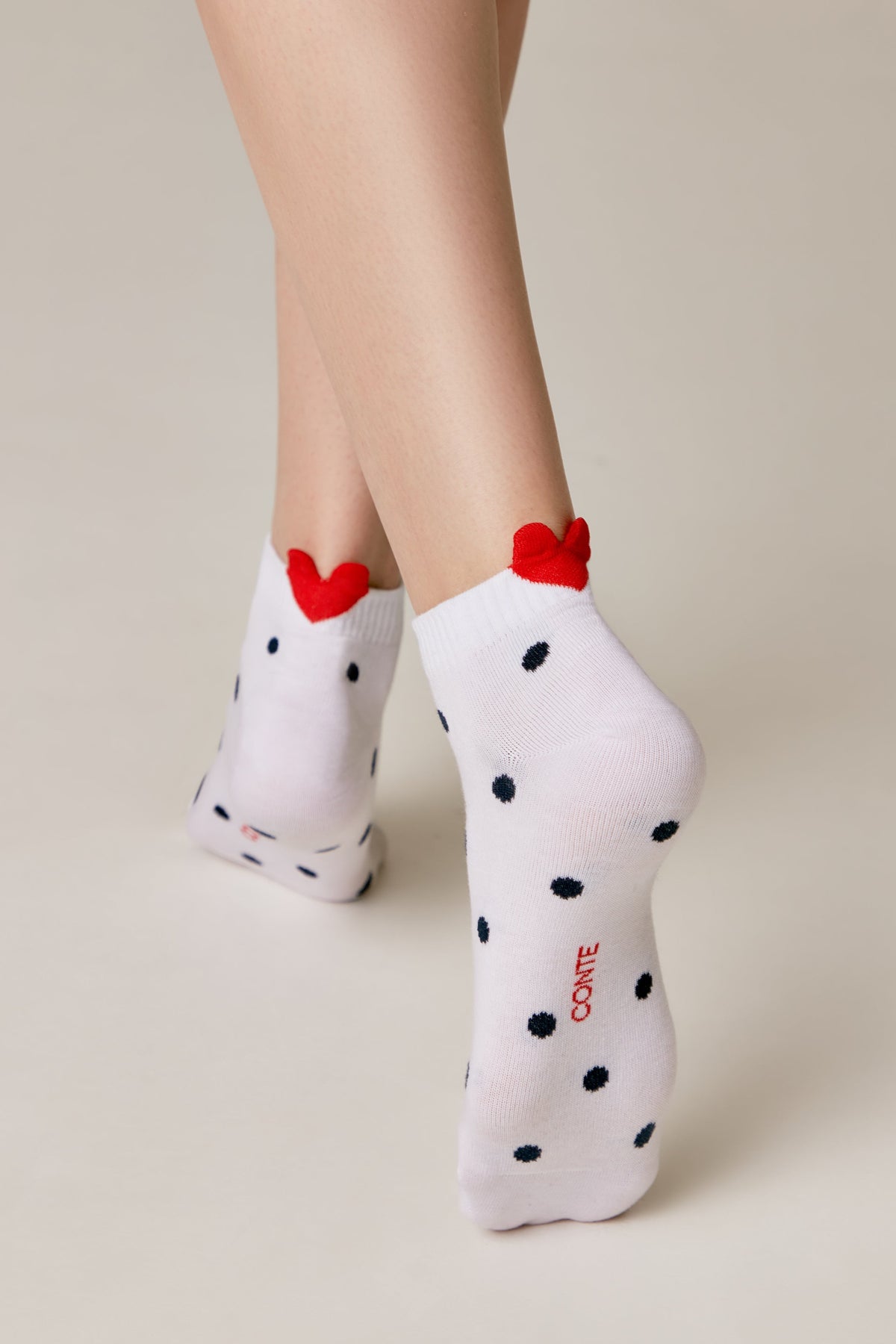 Cotton Ankle Socks Conte Active - Polka Dots 222 Main image