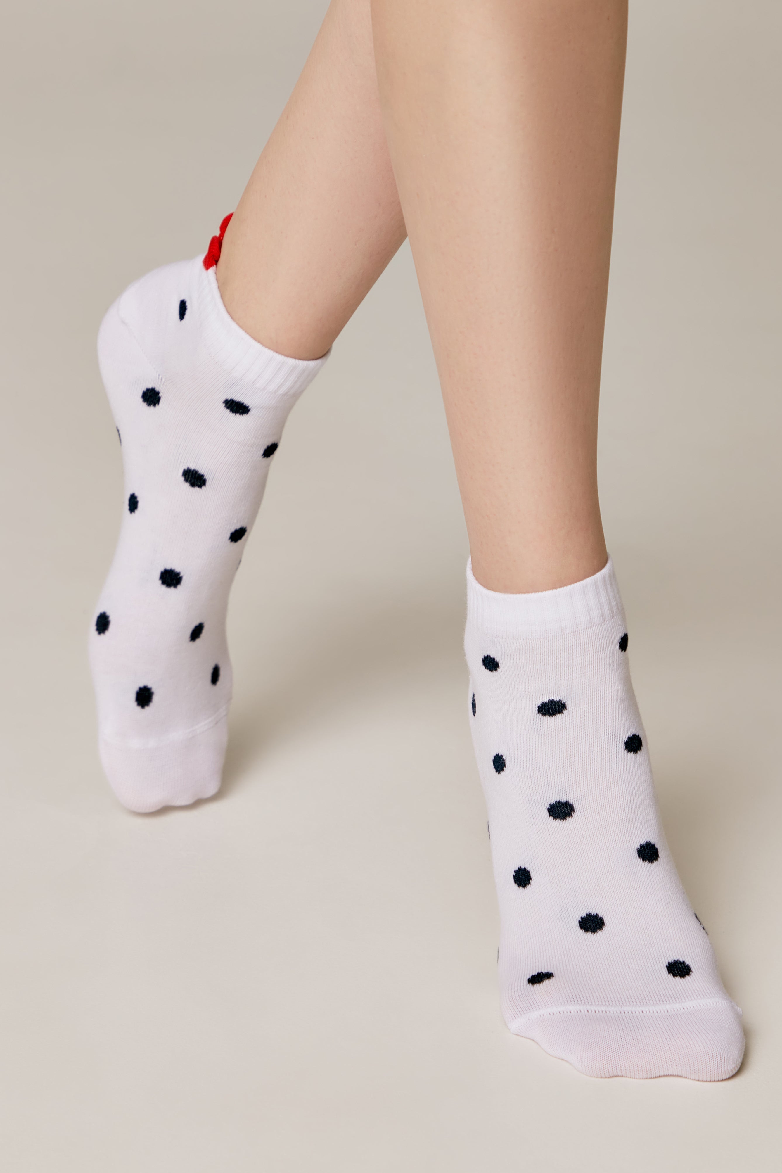 Cotton Ankle Socks Conte Active - Polka Dots 222 Secondary image