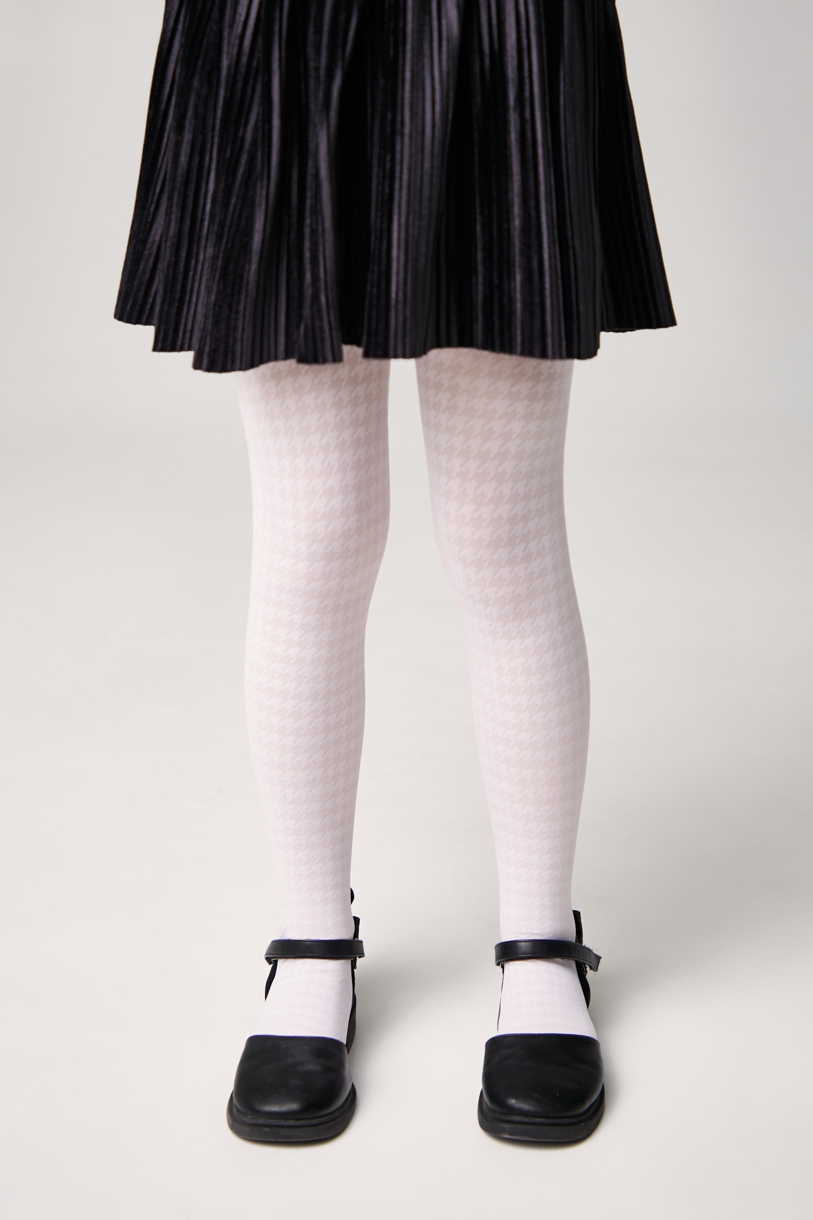 Conte Tights for girls Chanel 40 Den - Houndstooth Pattern Main image