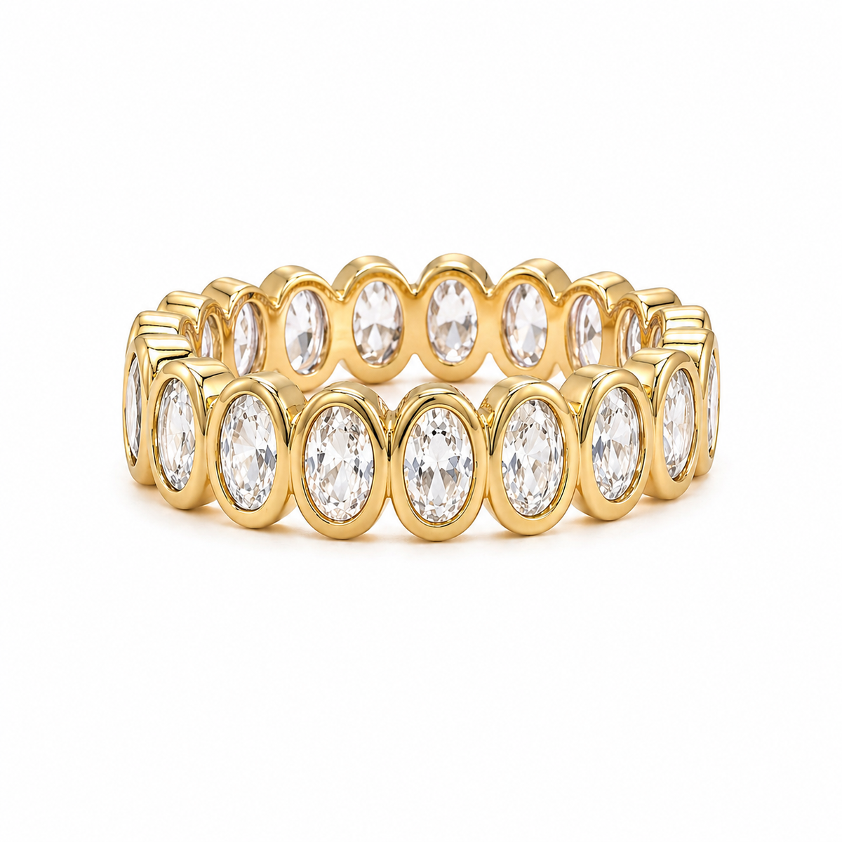 Oval Bezel Eternity Ring Main image