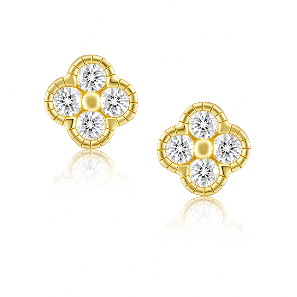 Gracie CZ Clover Studs Main image