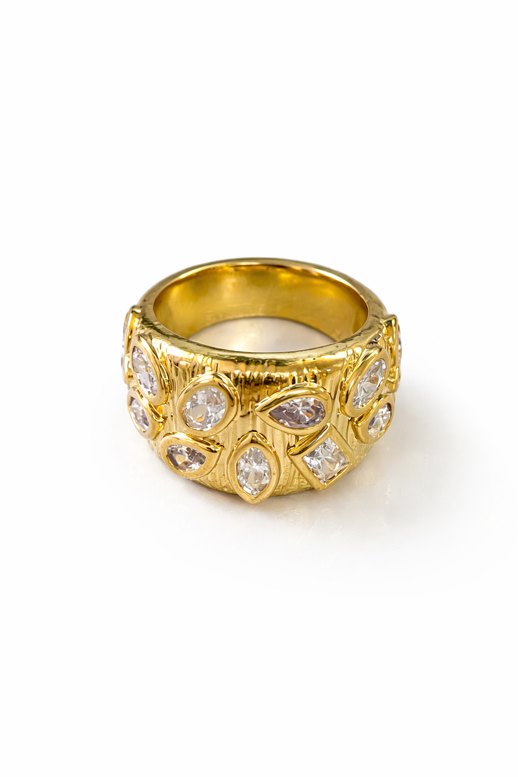 Georgie Bezel Statement Ring Main image