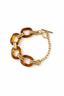 Brown Acrylic Chain Bracelet