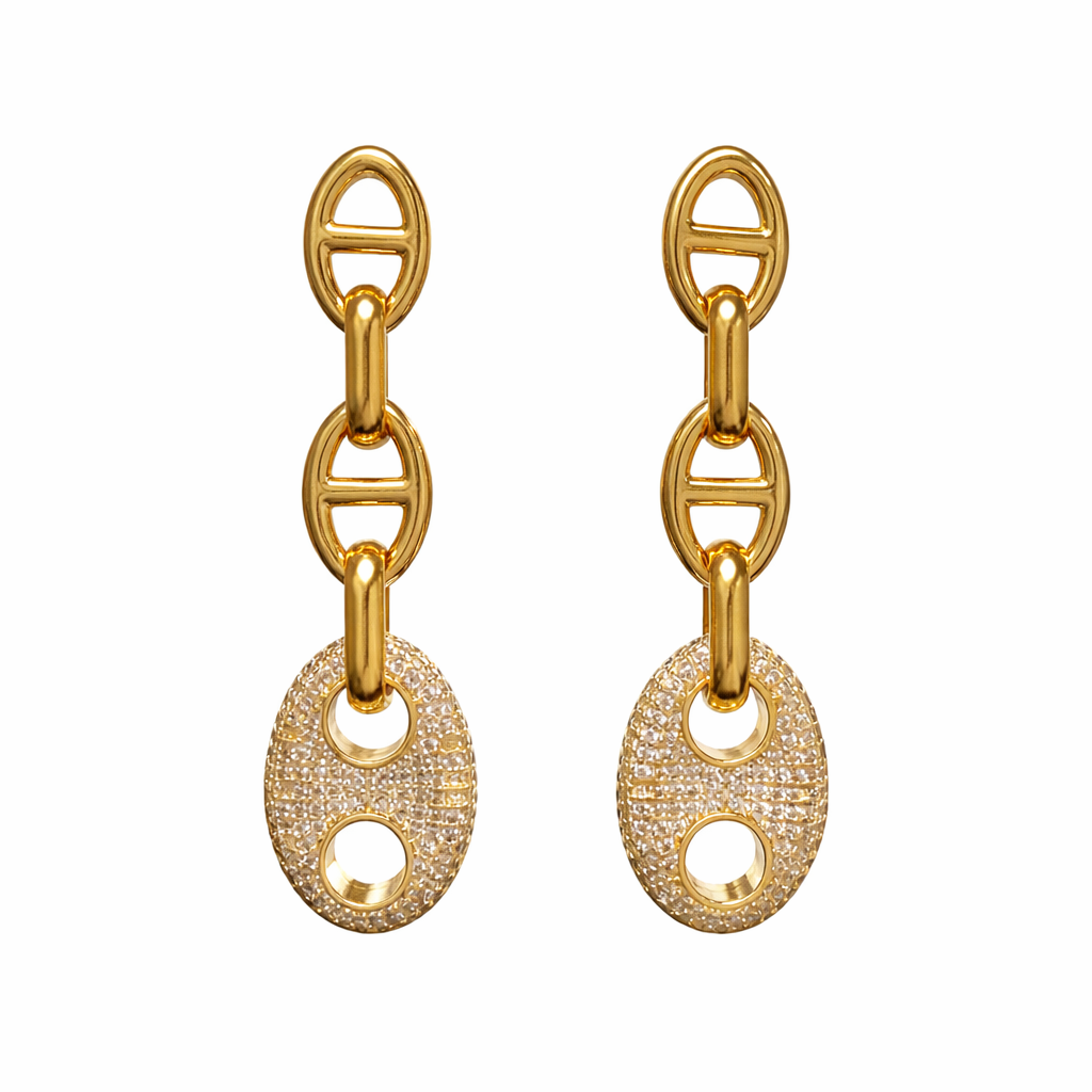 Roxanne Pave Drop Earring Main image