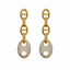 Roxanne Two Tone Pave Drop Earring