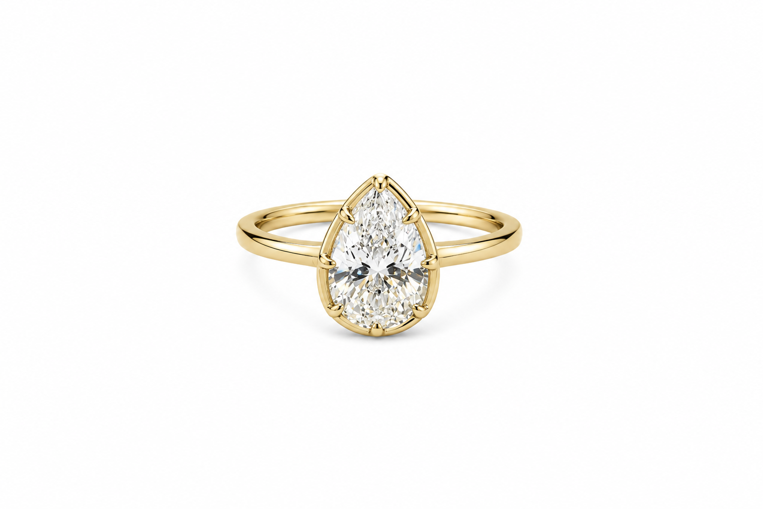 Pear Cut Bezel Ring Main image