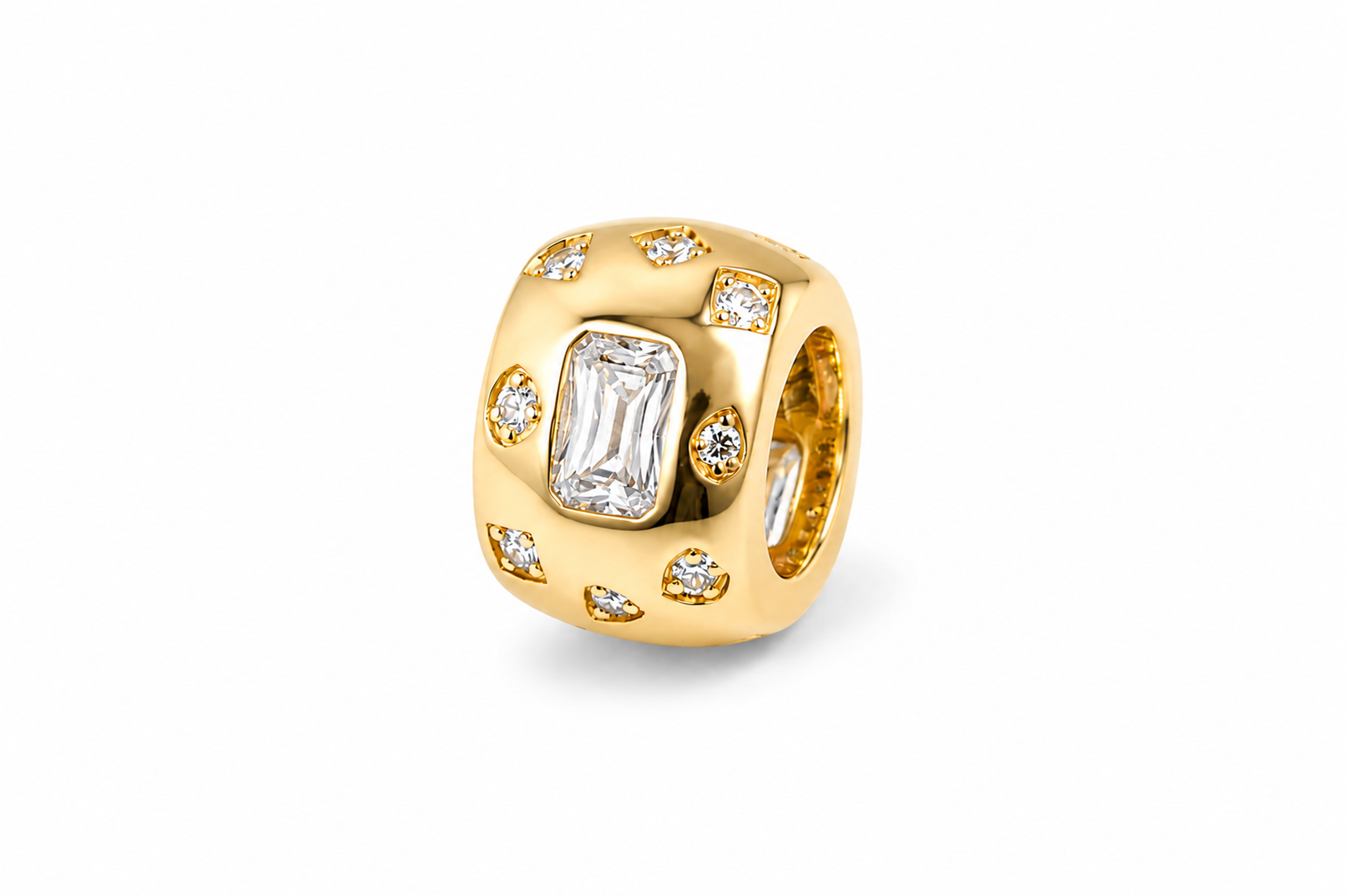 Chunky CZ Spacer Charm Main image
