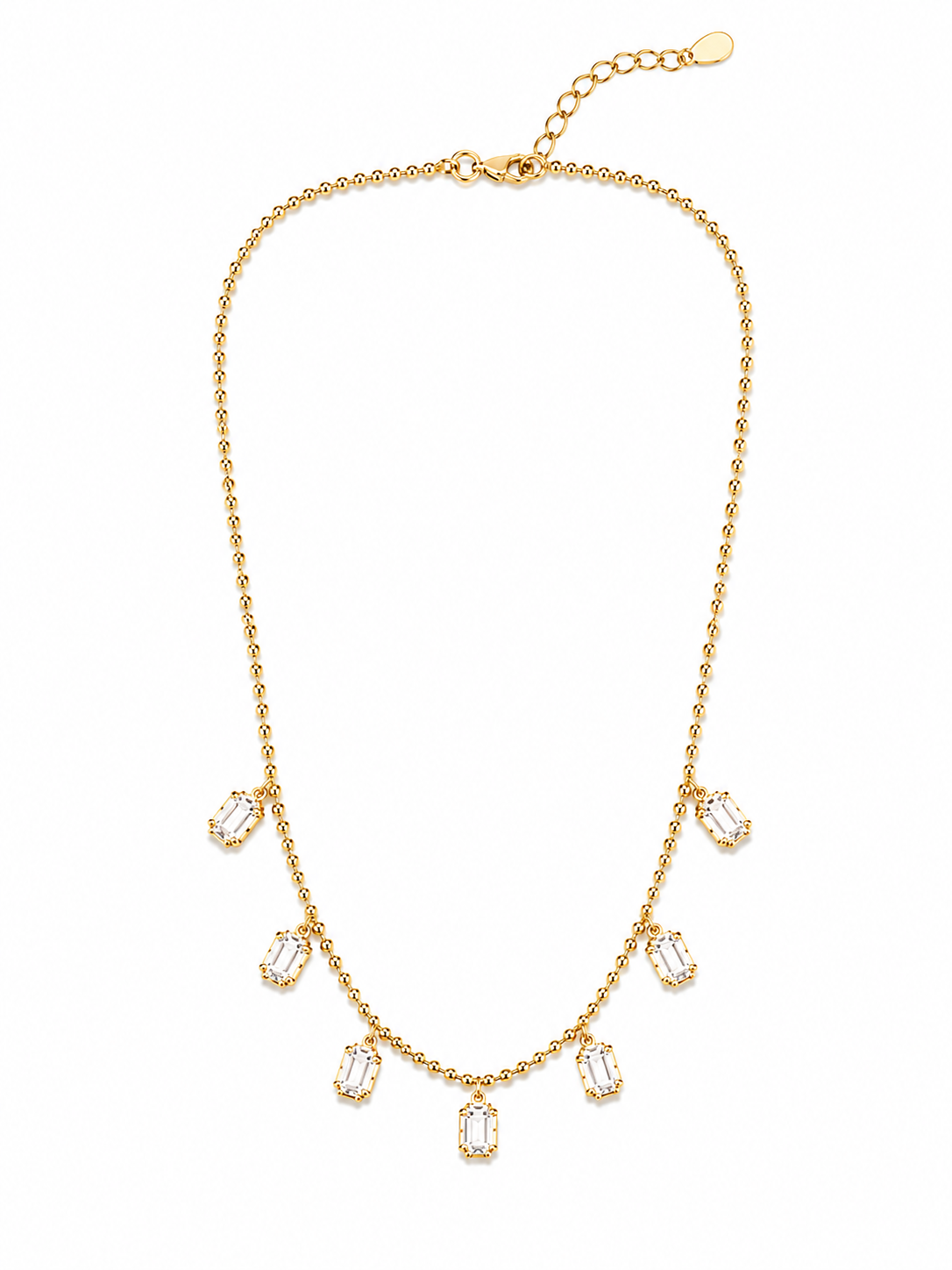 Georgian Bezel Set Necklace Main image