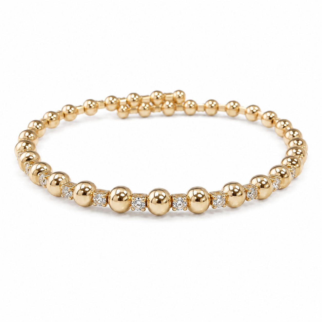 Allie CZ Beaded Bracelet Main image