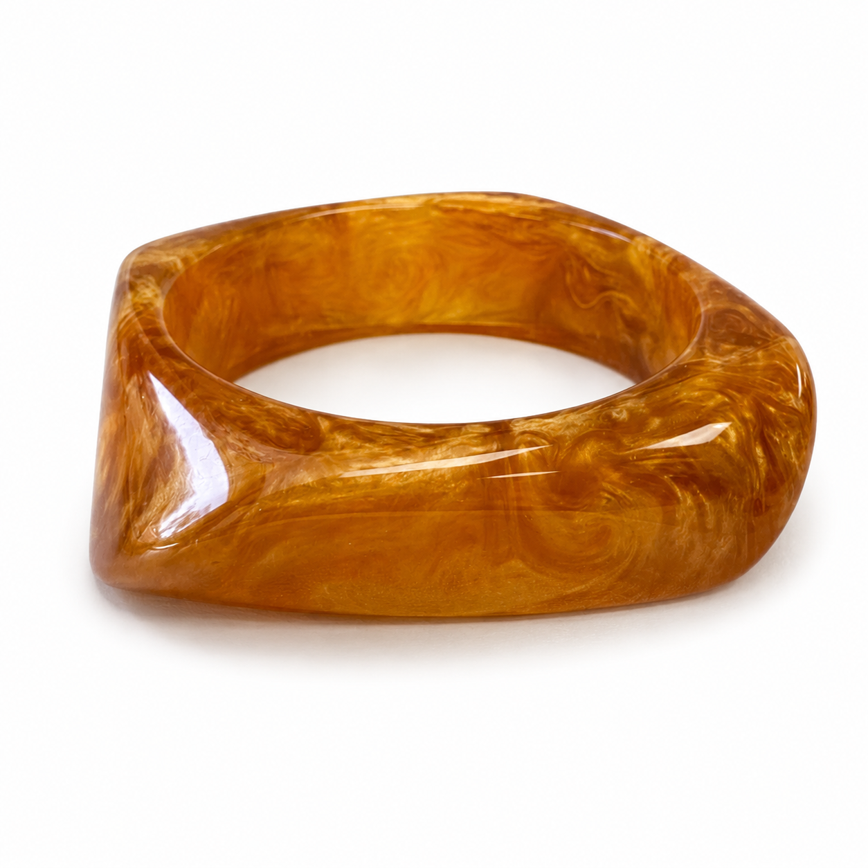 Caramel Acrylic Bangle Main image