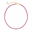 Paloma Ruby Beaded Necklace