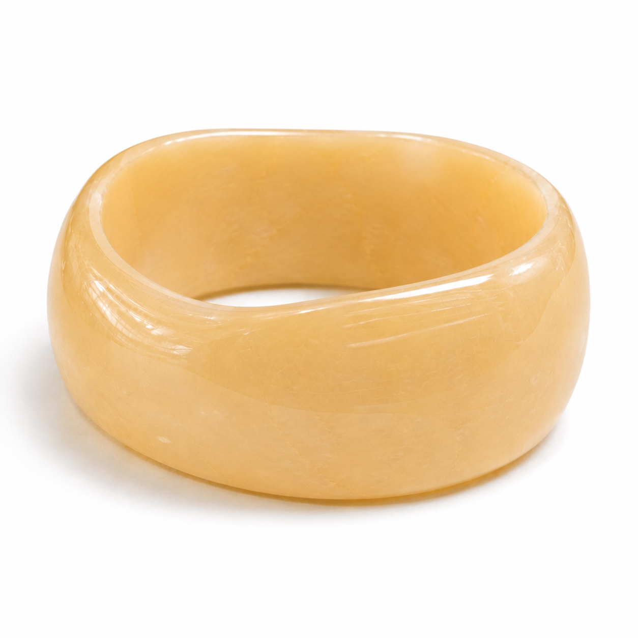Jessie Beige Acrylic Bangle Main image