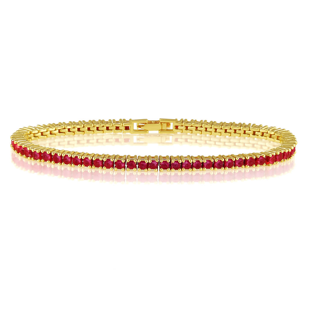 Karla Tennis Bracelet - Ruby Main image