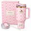 Stanley x LoveShackFancy 40oz pink floral Quencher tumbler with gift box