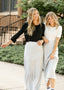 Inherit Clarise Knit Maxi Skirt Duo – Clarise Heather Gray Premium Knit Maxi Skirt