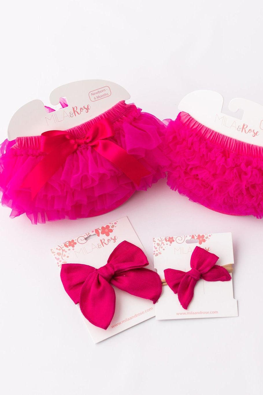 Hot Pink Ruffle Tutu Bloomer Secondary image