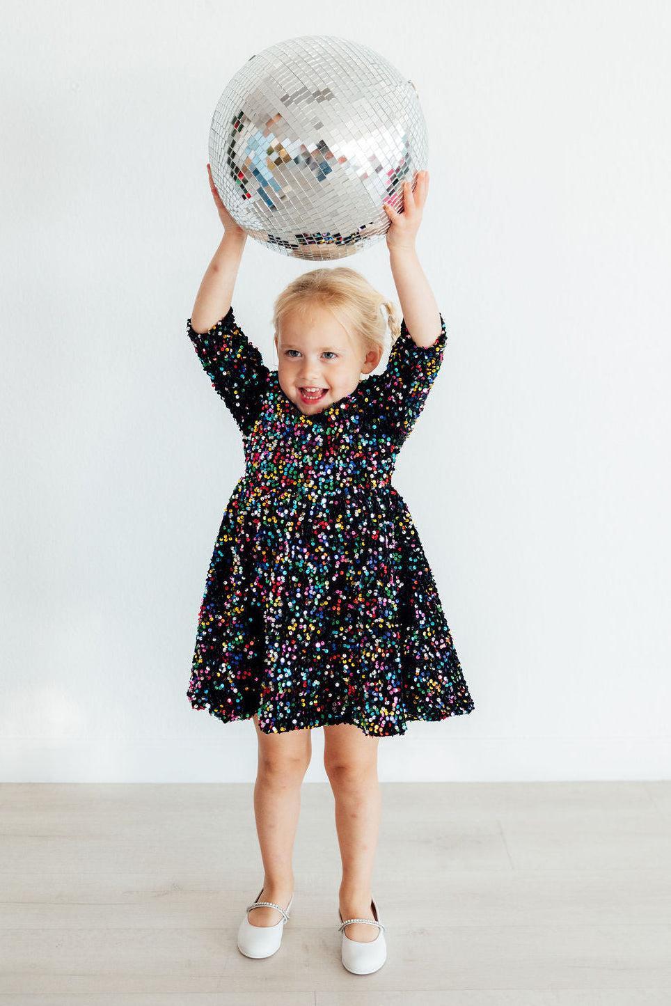 Confetti Velvet Sequin Dress Main image
