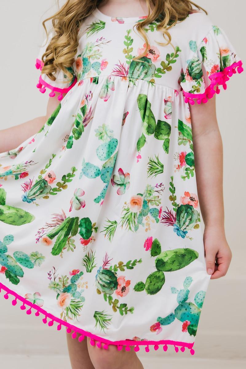Cute Cactus Pom Pom Dress Secondary image