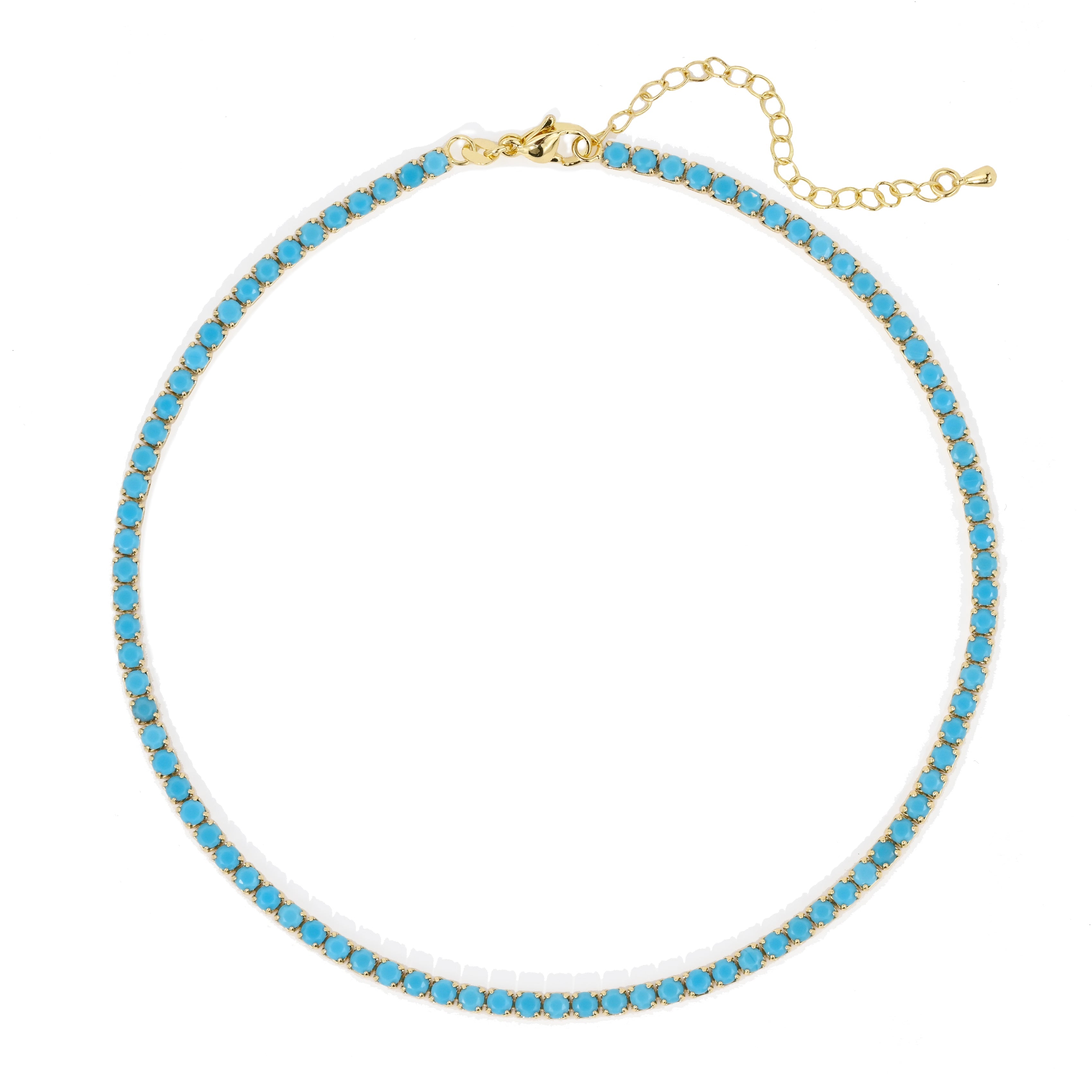 Chloe Tennis Choker - Turquoise Main image
