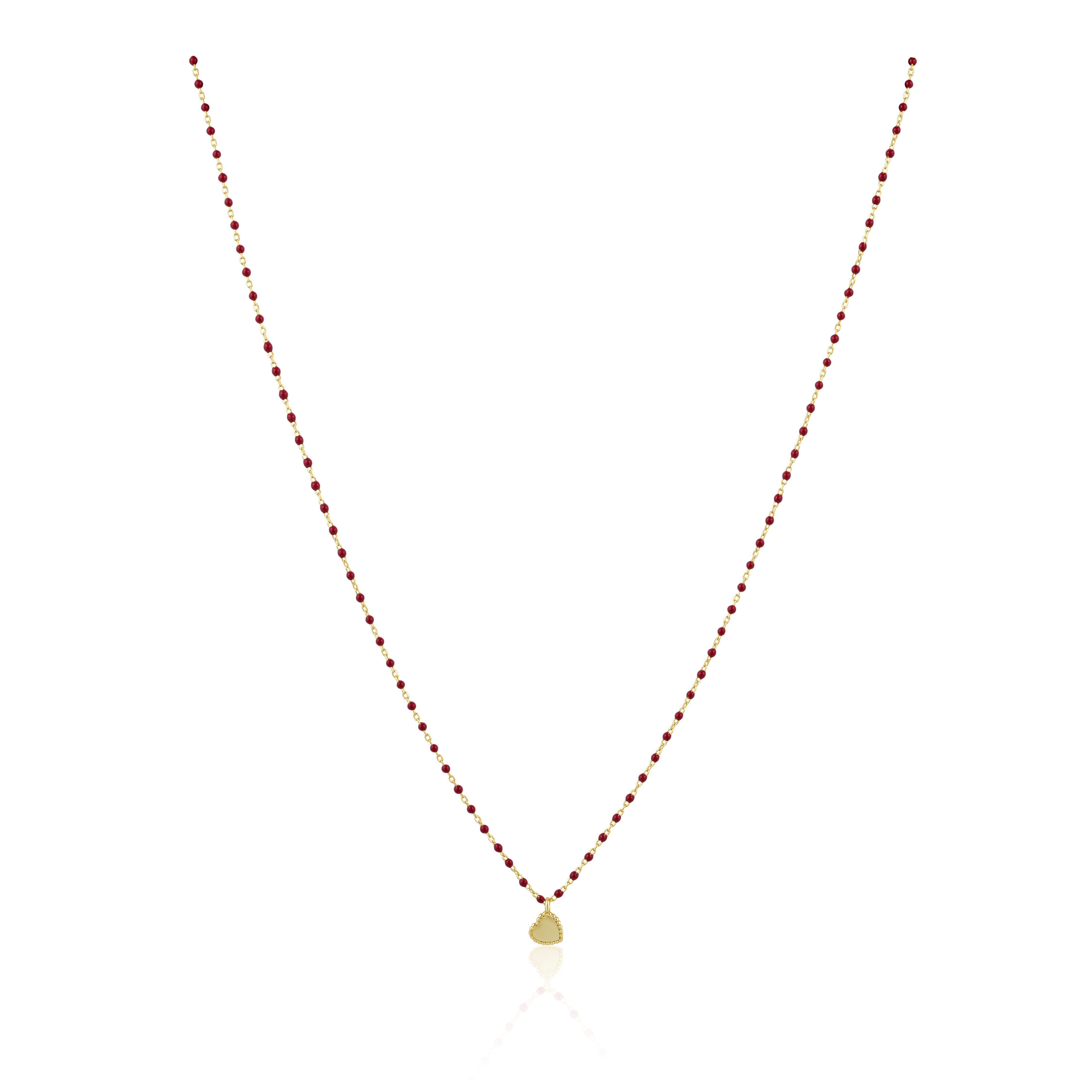Elsa Mini Heart Necklace Red Main image