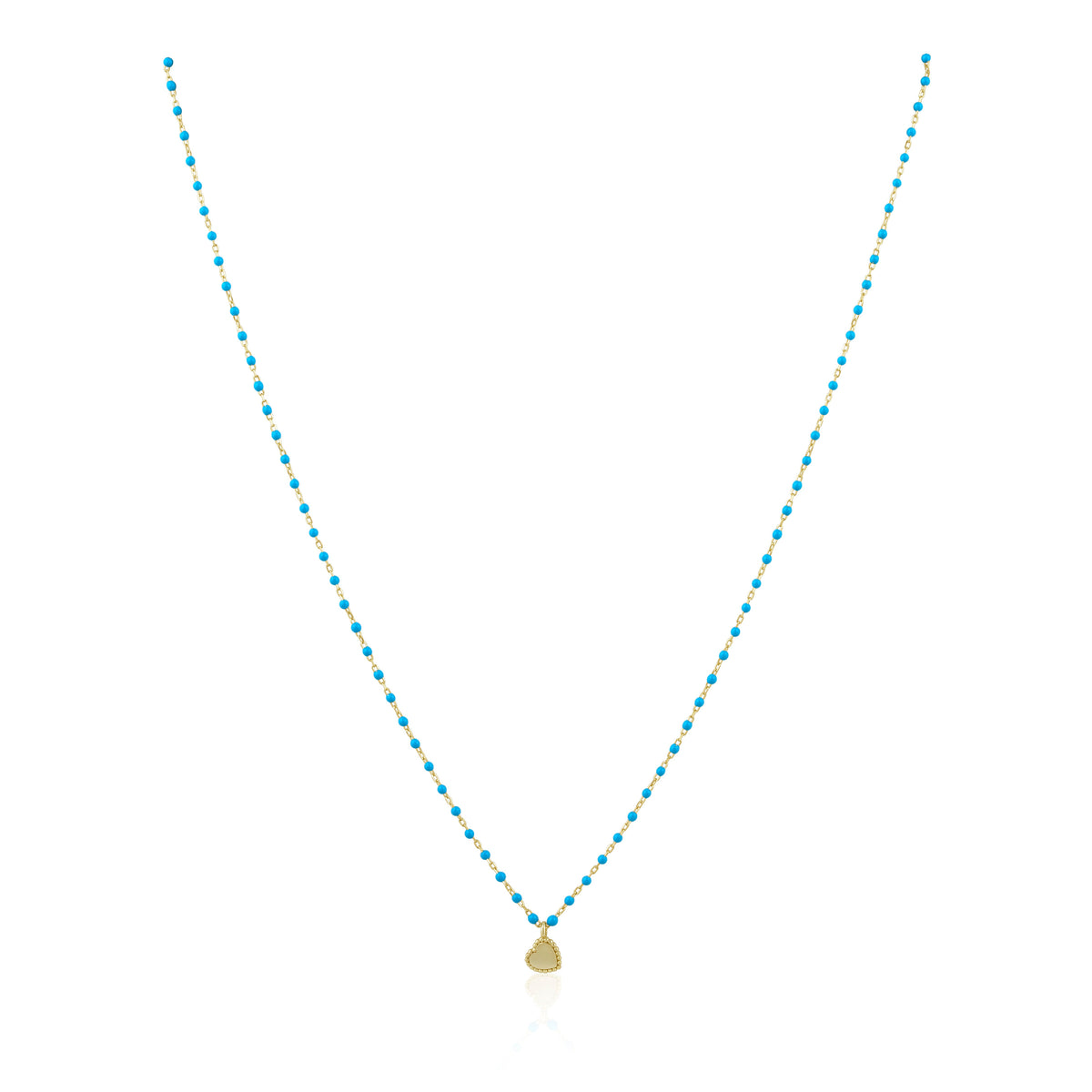 Elsa Mini Heart Necklace Turquoise Main image