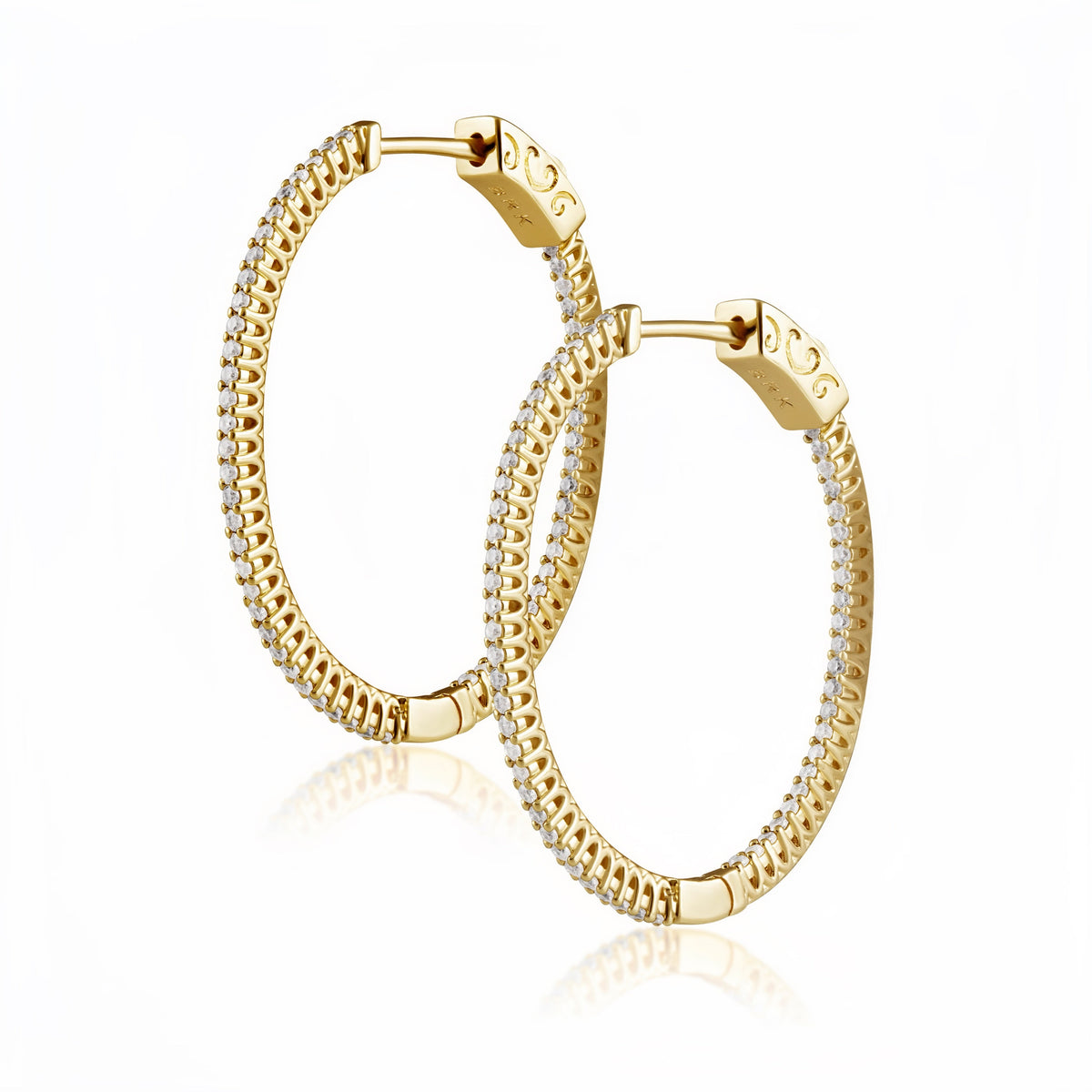 Kristen CZ Oval Hoop Main image