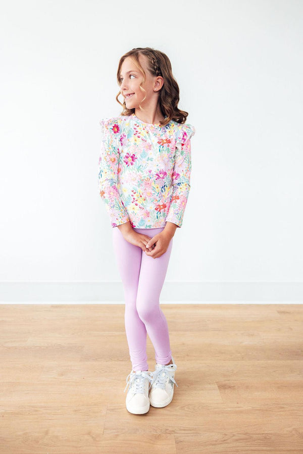 Field of Flowers L/S Ruffle Tee