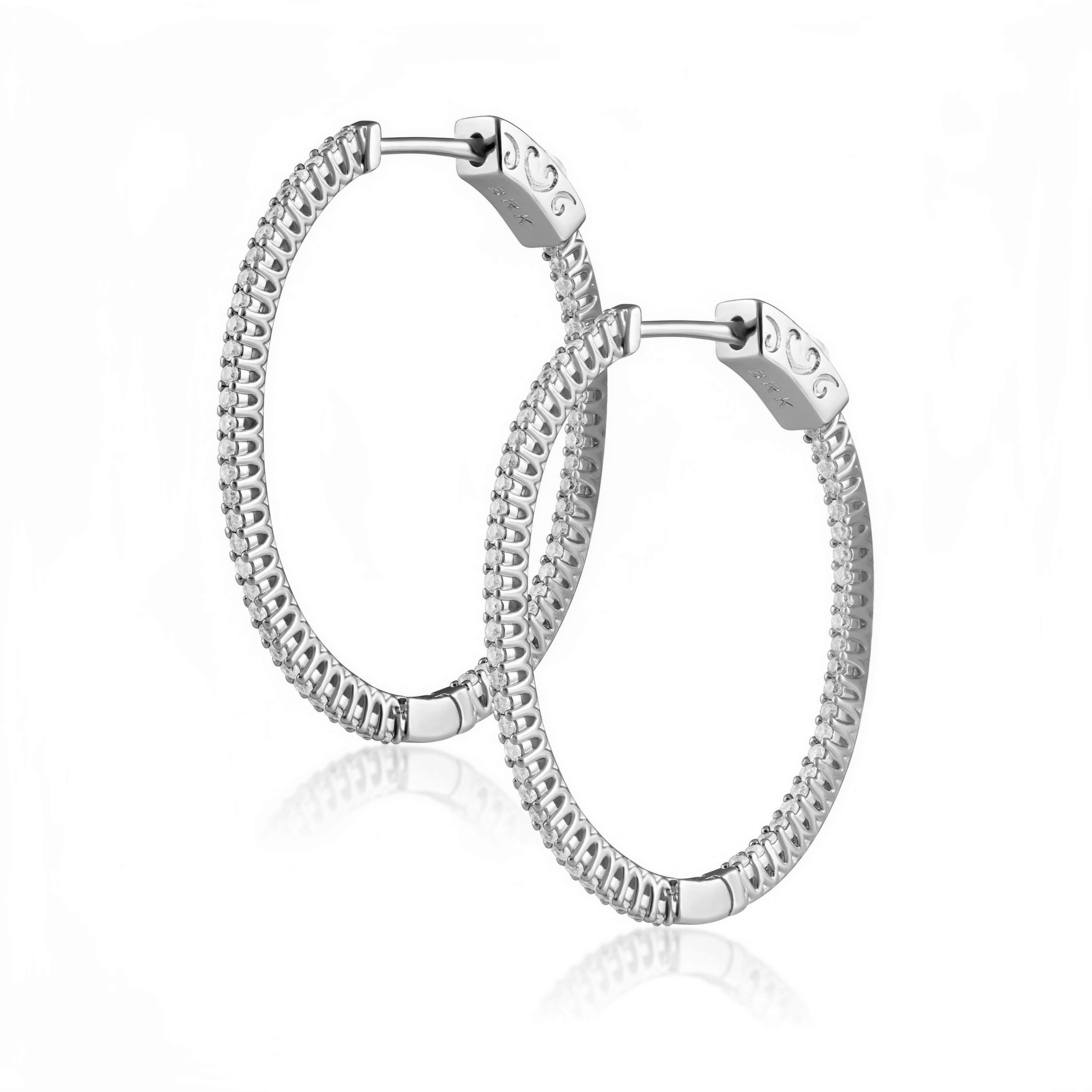 Kristen CZ Oval Hoop Secondary image
