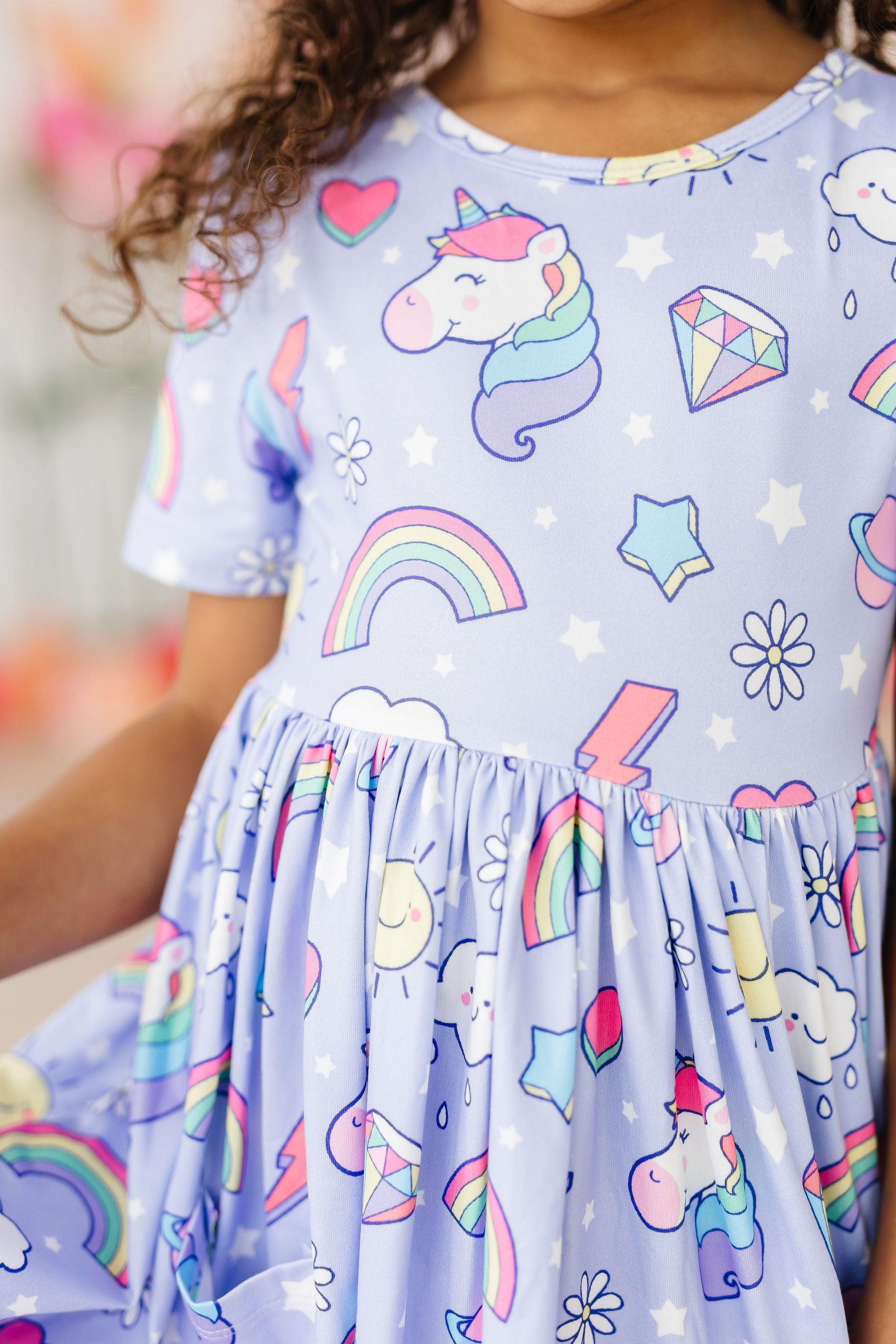 Galactic Unicorns S/S Pocket Twirl Dress Secondary image