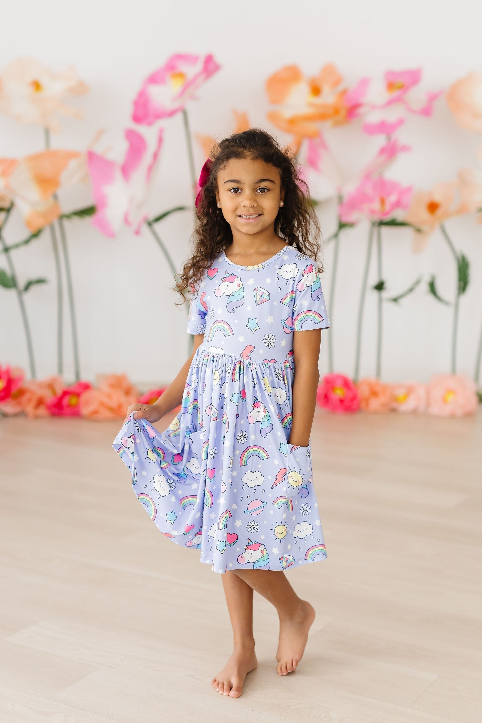 Galactic Unicorns S/S Pocket Twirl Dress Main image