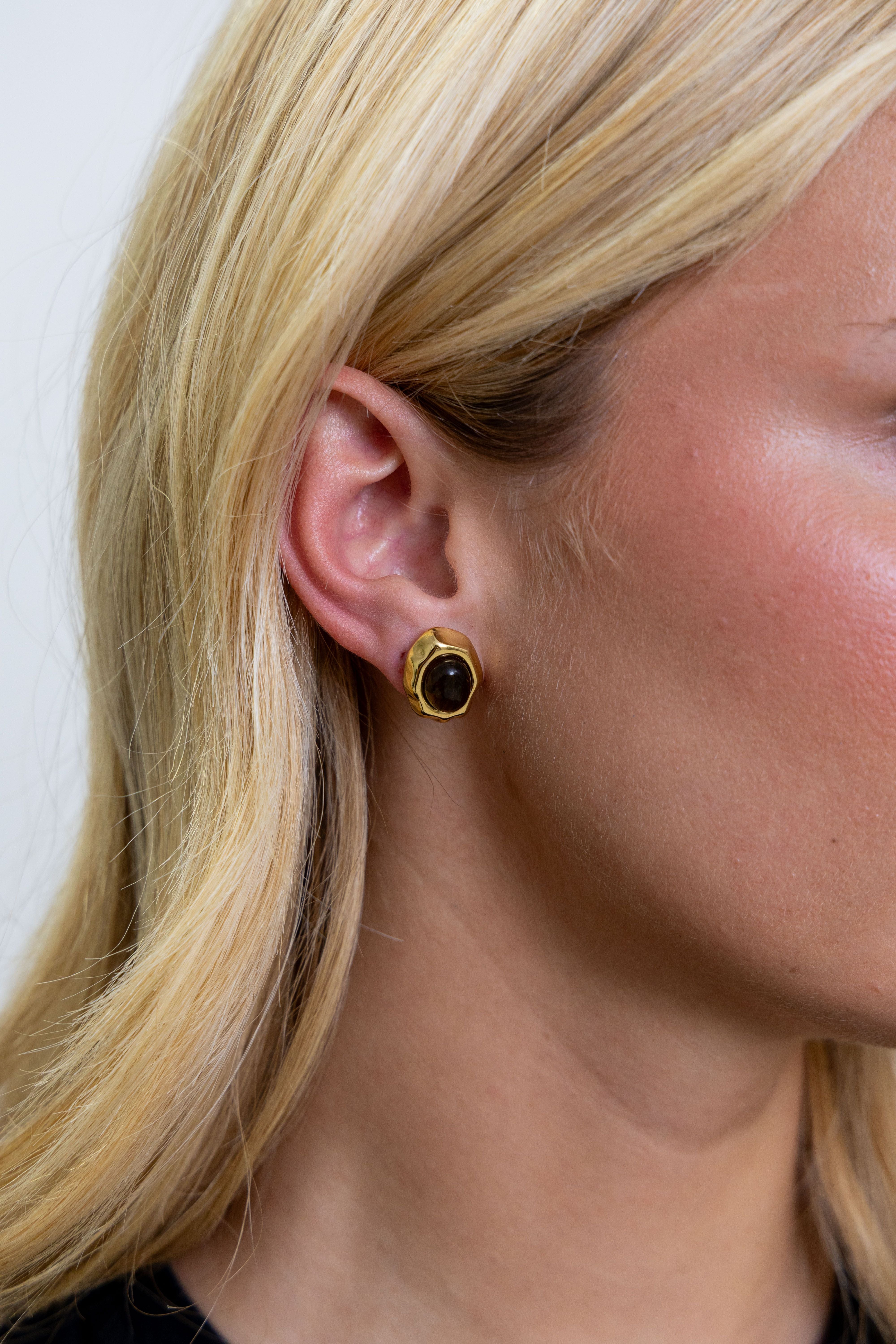 Saylor Tiger Eye Studs Secondary image