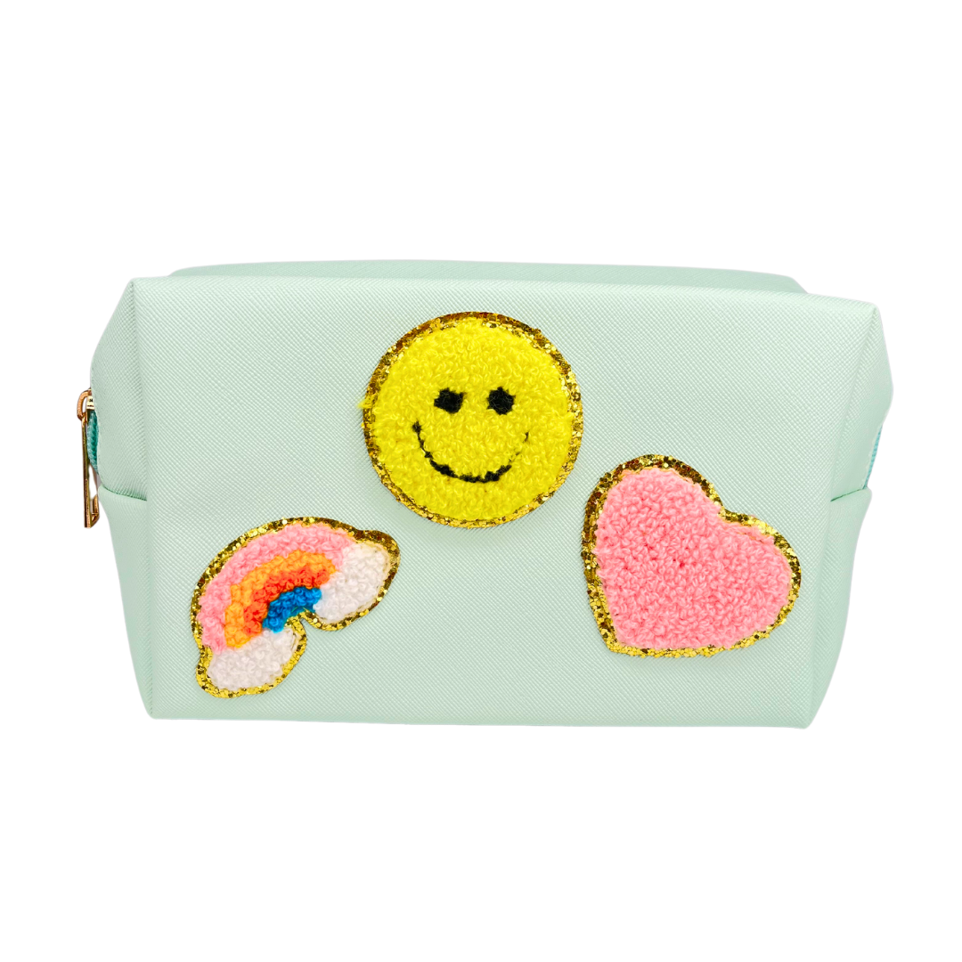Patchwork Rainbow Cosmetic Bag Secondary image