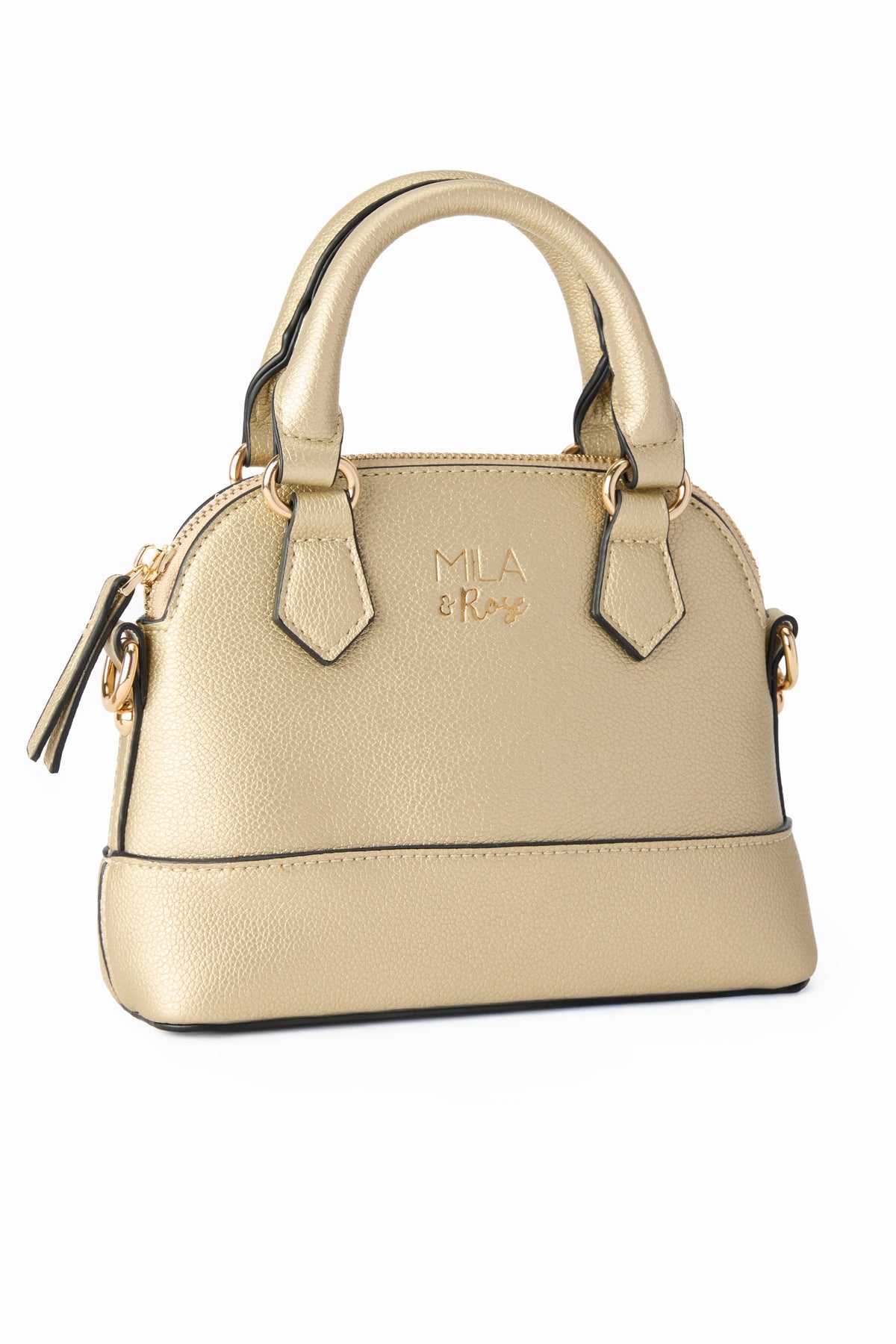 SALE Gold Metallic Girl's Crossbody Purse Main image