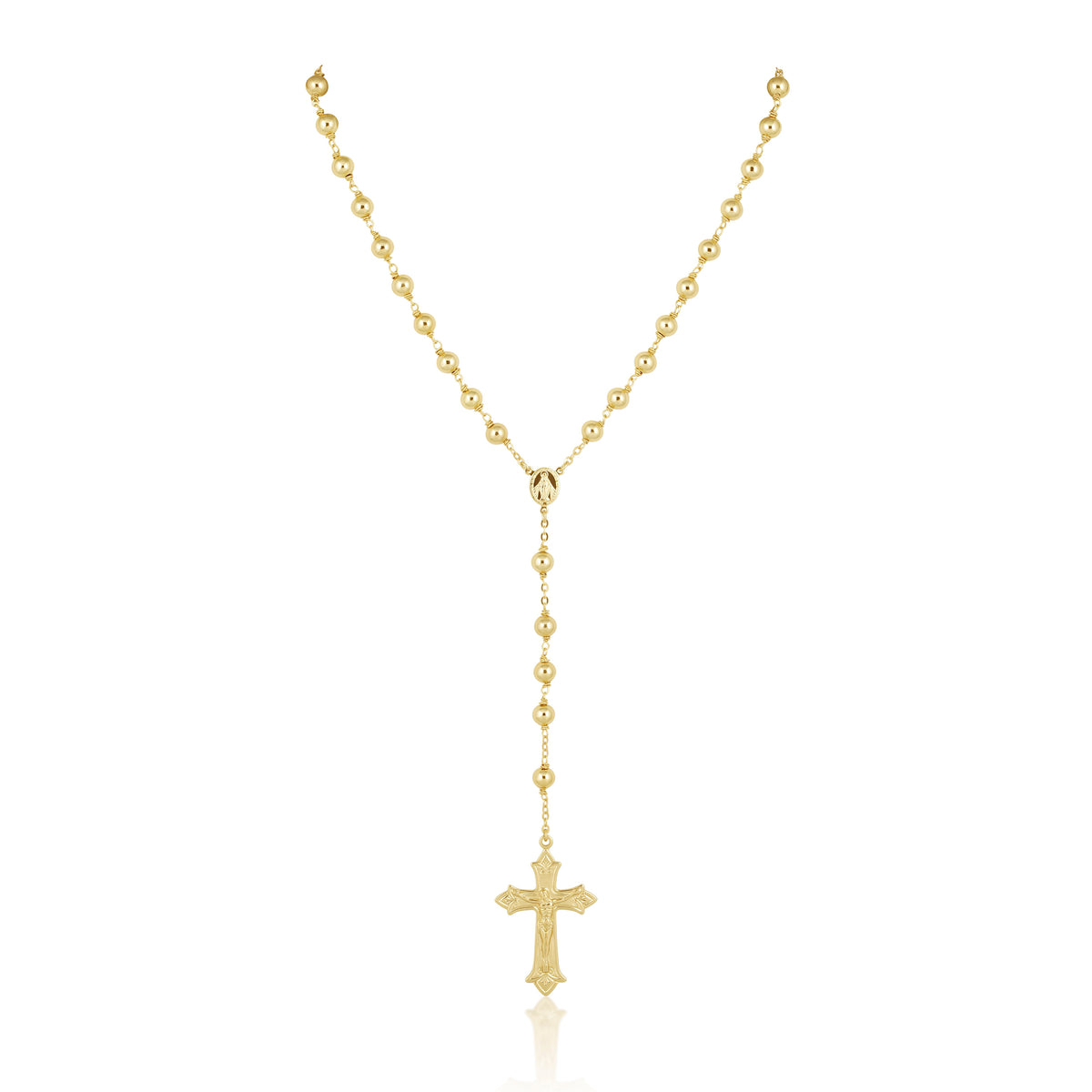 Golden Rosary Lariat