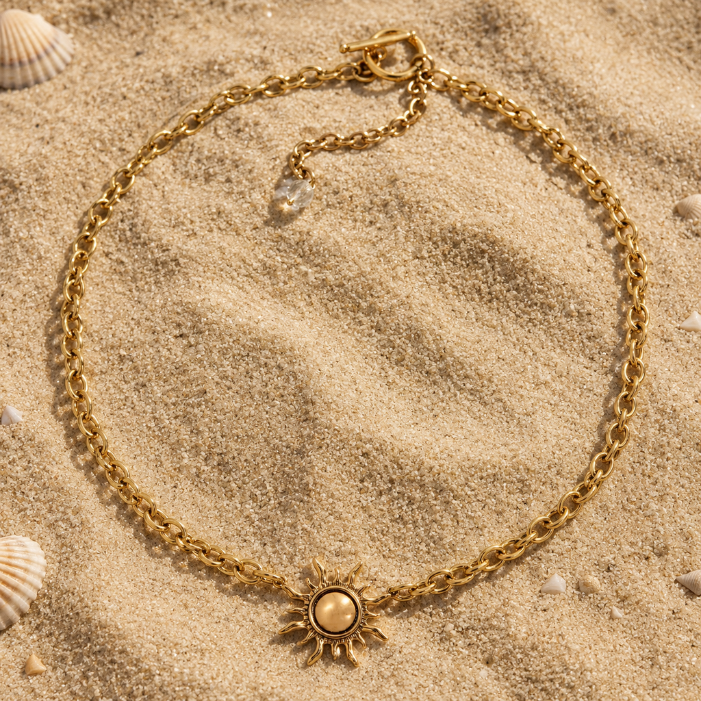Grateful Sun Choker Necklace