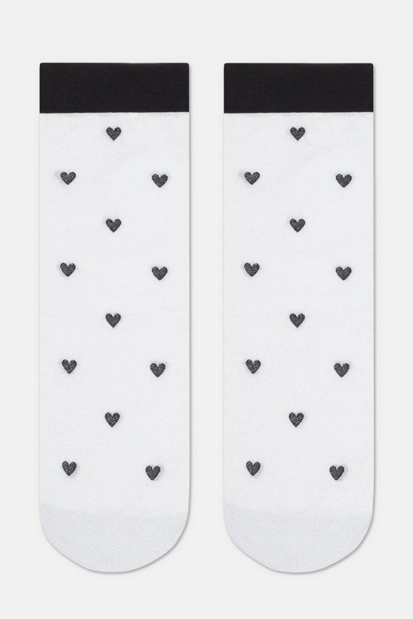 Shimmering Socks Conte Fantasy - "Hearts" Designs