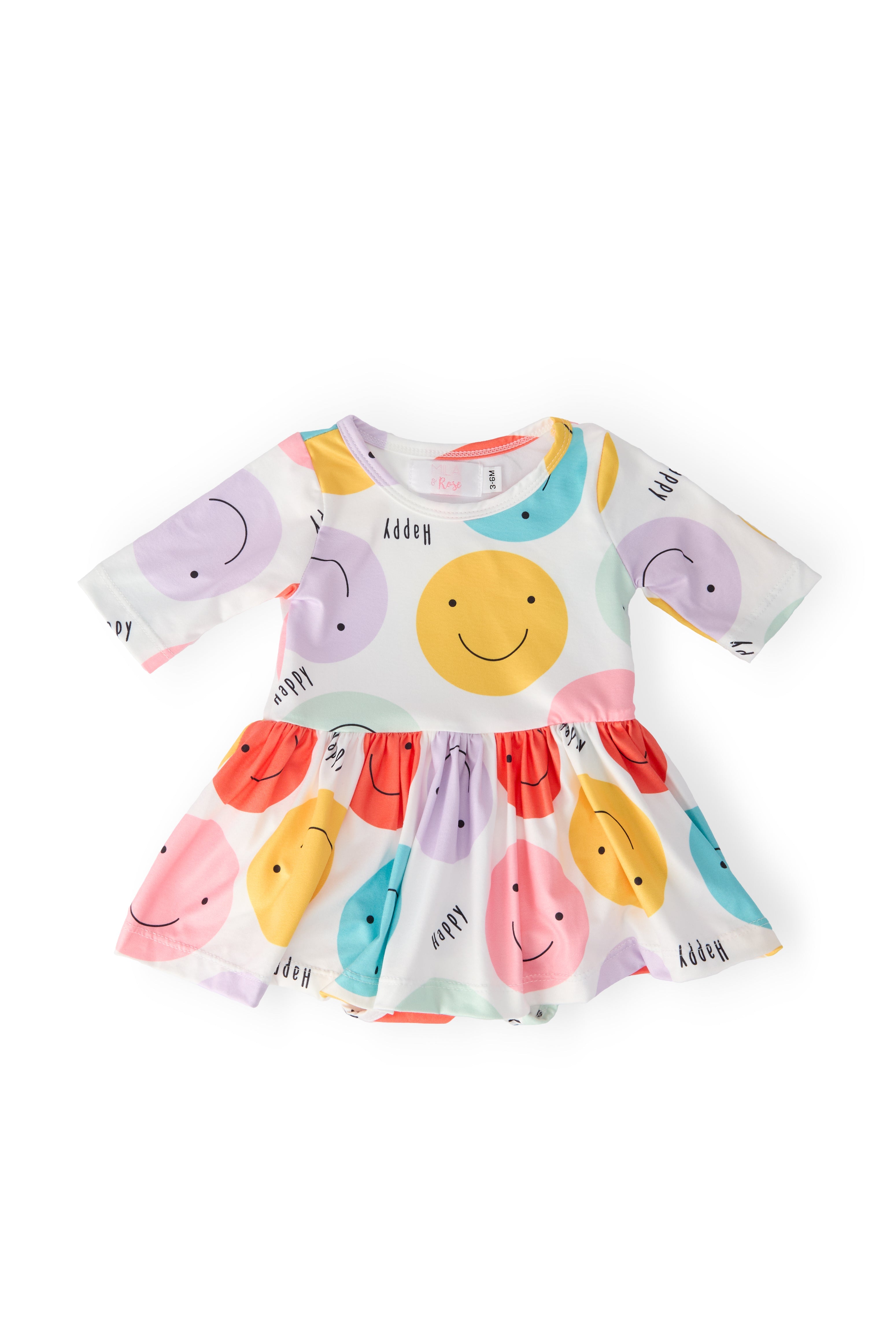 Happy Days 3/4 Sleeve Twirl Bodysuit Main image