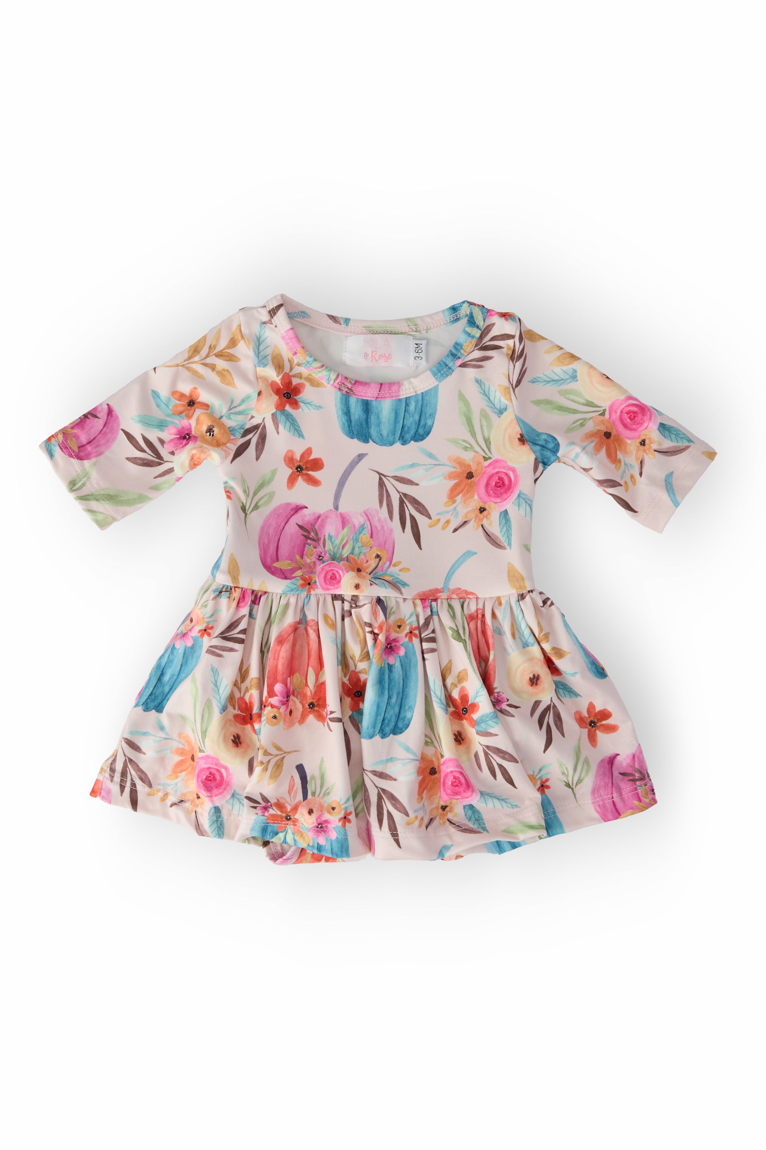 Harvest Blooms 3/4 Sleeve Twirl Bodysuit Main image