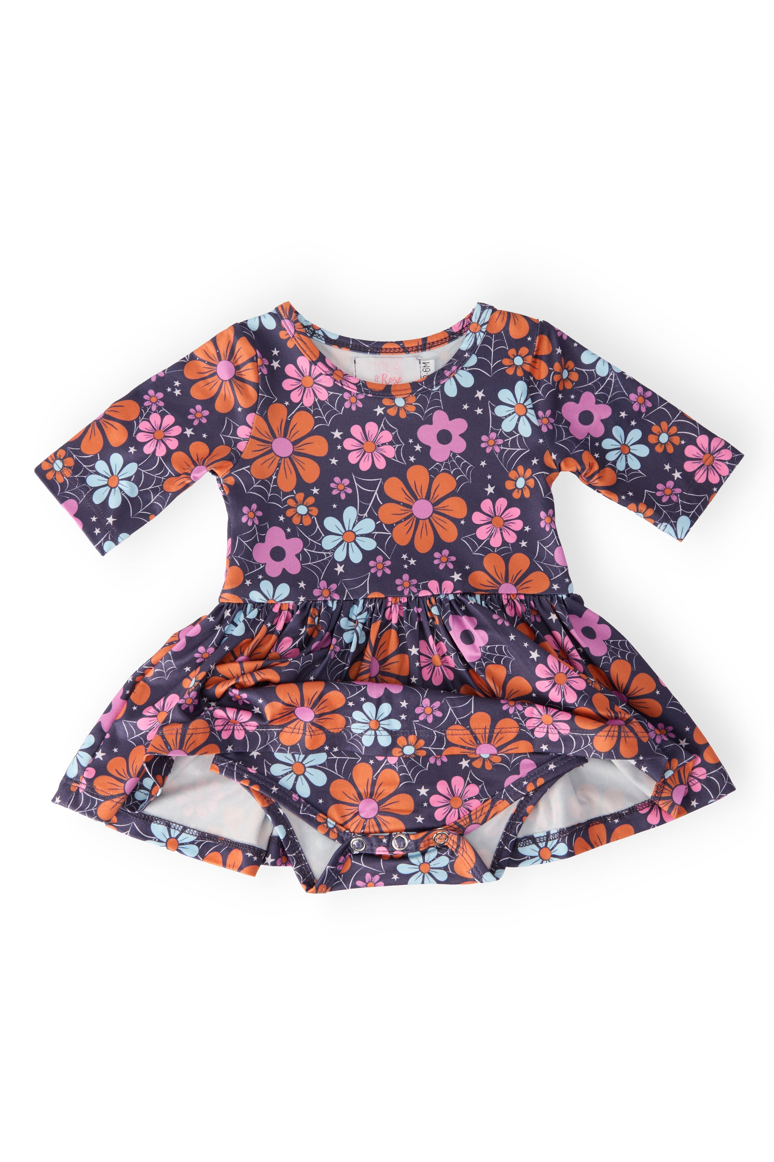 Haunted Garden 3/4 Sleeve Twirl Bodysuit Secondary image