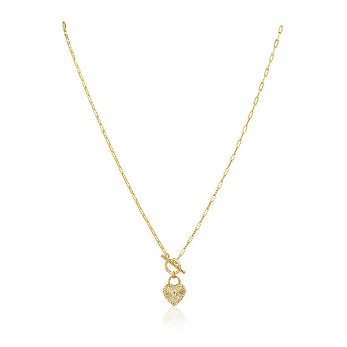 Heart Locked Toggle Necklace Main image